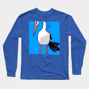 Stork - Minimal Long Sleeve T-Shirt